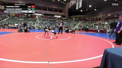 55 lbs 3rd Place Match - Winifred Perry, Springdale Youth Wrestling Club vs Madilynn Arrizon, Berryville Youth Wrestling Club