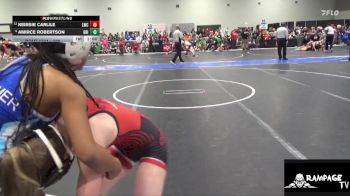100 lbs Semifinal - Amirce Robertson, Grizzlies vs Keirsie Carlile, Liberal Wrestling Club