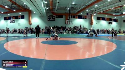 132 lbs Semifinal - Zachary Capps, NOVA Wrestling Club vs Elliott Crews, Machine Shed