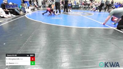 55 lbs Consi Of 8 #2 - Easton Klinglesmith, Perry Wrestling Academy vs Alexander Baeza, Woodward Youth Wrestling