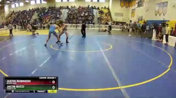 113 lbs Champ. Round 1 - Justin Robinson, Black Hive vs Jacob Bucci, Team Clay