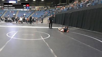 117 lbs Champ. Round 2 - Carla West, Northern Oklahoma College- Tonkawa vs Karla Barrios, Central Christian College