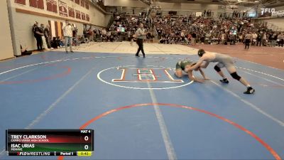 157 lbs Cons. Semi - Trey Clarkson, Campo Verde High School vs Isac Urias, Mohave