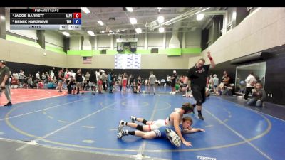 105 lbs Final - Jacob Barrett, Alpha Wrestling Club vs Redek Hargrave, The Chicken Coop Wrestling Club