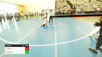 134-H lbs Round Of 64 - Leonard Cocca, Morris Knolls vs Michael Berube, Long Beach