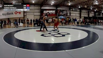 79 kg Cons. Round 3 - Sam Beckett, NLWC/TMWC vs Sabino Portella, Tar Heel Wrestling Club