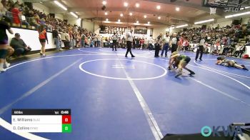 60 lbs Consi Of 8 #2 - Ezra Williams, Black Fox Wrestling Club vs Dotson Collins, Springdale Youth Wrestling Club
