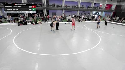 Junior Boys - 165 lbs Champ. Round 1 - Zachary Davidson, Jack Pine Savage Wrestling vs Cayden Newton, Trailhands Wrestling Club