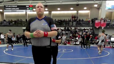 190 lbs Final - Dylan O'Brian, Fairfield Warde vs Chase Catalano, Xavier
