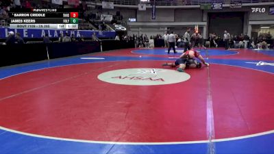 7A 285 lbs Quarterfinal - Barron Criddle, Thompson HS vs James Keers, Foley