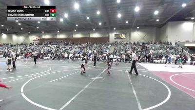 43 lbs Consi Of 8 #1 - Julian Luna, Reno Elite vs Zyaire Stallworth, Stockton Combat Wrestling