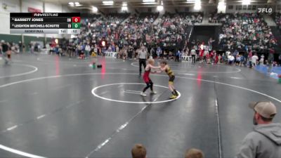 67 lbs Semifinal - Leighton Mitchell-Schutte, East Butler vs Barrett Jones, Sutton Mustangs
