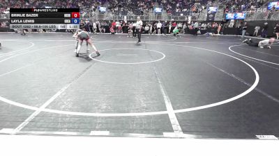 96.6-106 lbs Round Of 16 - Brinlie Bazer, Nebraska Wrestling Academy vs Layla Lewis, Greater Heights
