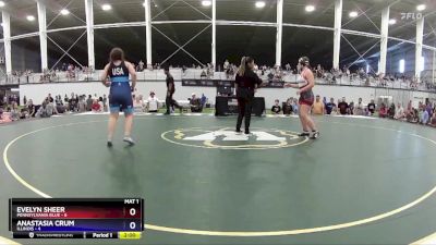 183 lbs Placement Matches (8 Team) - Evelyn Sheer, Pennsylvania Blue vs Anastasia Crum, Illinois