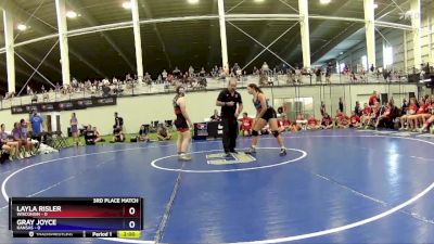 143 lbs Placement Matches (8 Team) - Layla Risler, Wisconsin vs Gray Joyce, Kansas