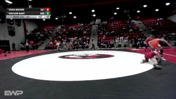 157 lbs 1st Place Match - Baylor Bart, COWETA vs Evan Moore, TUTTLE