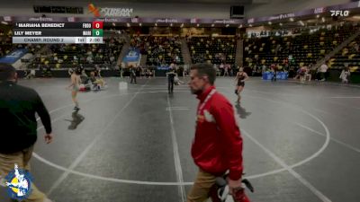 135 lbs Champ. Round 2 - Mariaha Benedict, Fort Dodge vs Lily Meyer, Marion