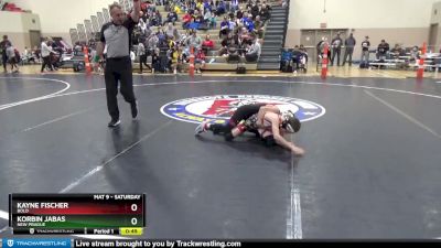 65 lbs Cons. Round 4 - Korbin Jabas, New Prague vs Kayne Fischer, BOLD