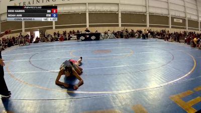 100 lbs Cons. Round 5 - Reid Harris, Sanderson Wrestling Academy vs Noah Ahn, Utah