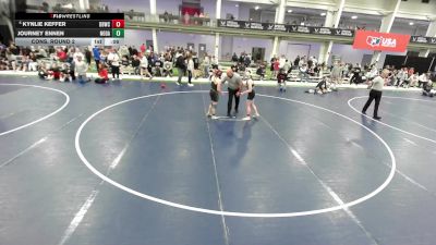 16U Girls - 110 lbs Cons. Round 2 - Abbie Slothower, Central Kansas Young Lions Wrestling Club vs Shiann Byrd, Iowa