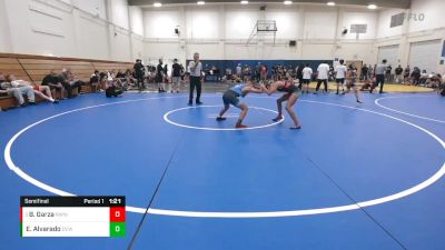 107 lbs Semifinal - Brooklynn Garza, Red Wave Wrestling vs Eli Alvarado, Daniel Cormier WA