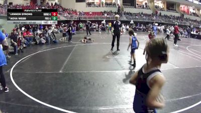 47-48 lbs 7th Place Match - Lennon Strong, Weeping Water Wrestling Club - Girls vs Nova Webb, Plattsmouth Wrestling Club - Girls
