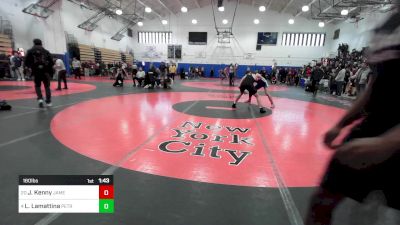 160 lbs Round Of 16 - Jacob Kenny, James Madison-PSAL vs Lorenzo Lamattina, Petrides-PSAL