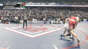 4A 165 lbs Semifinal - Corbin McCartney, Central Davidson High School vs Hunter Feagan, Rutherfordton-Spindale Central High School