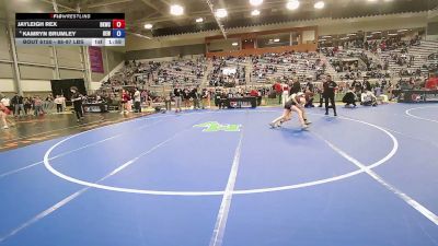 98-108 lbs Quarters - Jayleigh Rex, Bad Karma Wrestling Club vs Kamryn Brumley, Betterman Elite Wrestling