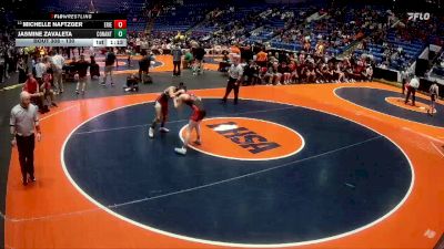 130 lbs Cons. Round 3 - Michelle Naftzger, Erie vs Jasmine Zavaleta, Hoffman Estates (Conant)