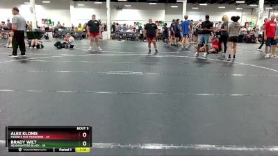 215 lbs Round 3 (4 Team) - Alex Klonis, Moser`s Mat Monsters vs Brady Wilt, Headhunters Black