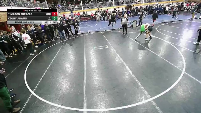 113 lbs Champ. Round 2 - Mason Miracle, Hermiston vs Colby Adams ...