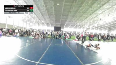 83 lbs Champ. Round 1 - Jameson Oos, Hawk Wrestling Club vs Keston Richins, Sanderson Wrestling Academy