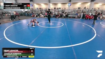 55 lbs Cons. Round 5 - Grant LeMaster, Liberty Warriors Wrestling Club vs Chandler Robinson, Best Trained Wrestling