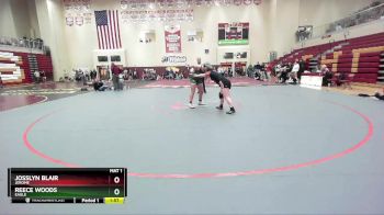 185 lbs Semifinal - Reece Woods, Eagle vs Josslyn Blair, Jerome