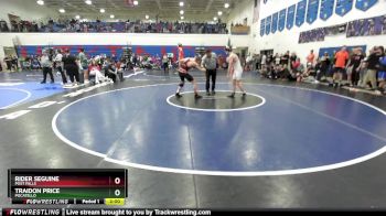 138 lbs Quarterfinal - Traidon Price, Pocatello vs Rider Seguine, Post Falls