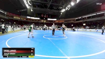 132 lbs Cons. Round 4 - Diesel Labady, Gila Ridge High School vs Shaun Breen, Mohave