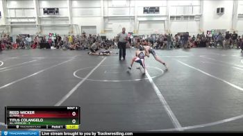 84 lbs Round 1 (10 Team) - Reed Wicker, Olympia vs Titus Colangelo, All American