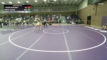 130 lbs Cons. Round 3 - Tenley Taylor, Moorcroft vs Kaiten Schilreff, Lingle-Ft. Laramie/Southeast