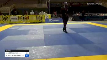 NICOLAS LORA OSPINA vs PATRICK A. DE ALMEIDA GONCALVES 2020 Pan Jiu-Jitsu IBJJF Championship