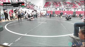 55 lbs Quarterfinal - Axel Gannon, Lions Wrestling Academy vs Keon Nicholson, Del City Little League Wrestling