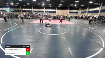 106 lbs Quarterfinal - William Theofanopoulos, Legends Of Gold LV vs Jessie Valenzuela, Rough House