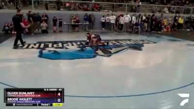 82 lbs Final - Brodie Haslett, Chugach Eagles Wrestling Club vs Oliver Dunlavey, Chugach Eagles Wrestling Club