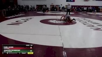 165 lbs Cons. Round 3 - Dawson Dembroski, UW - La Crosse vs Carl Leuer, Augsburg