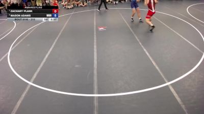 215 lbs Semis - Zachary Plank vs Mason Adams, Wrestling Brotherhood