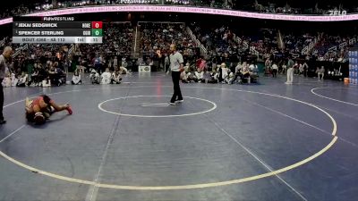 4A 113 lbs 3rd Place Match - Spencer Sterling, Cardinal Gibbons vs Jekai Sedgwick, Hoke County