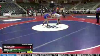 165 lbs 1st Place Match - Archer Jones, Springdale Har-Ber vs Amelia Frounfelter, Mountain Home