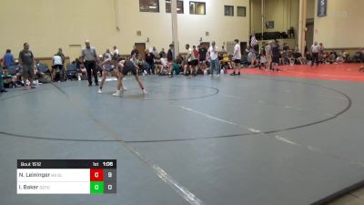 113 lbs Semifinal - Noah Leininger, HS Gladiators vs Ivan Baker, HS Team Gotcha