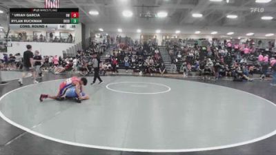 106 lbs Cons. Round 4 - Uriah Garcia, Bulltrained Wrestling vs Rylan Ruckman, Beatrice High School Boys