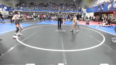 80 lbs Round Of 16 - Raiff Matheson, Pryor Tigers vs Bodie Swords, Cowboy Wrestling Club